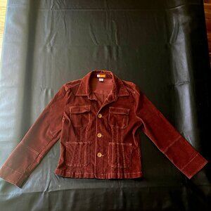 Tulle Plus Corduroy Style Jacket